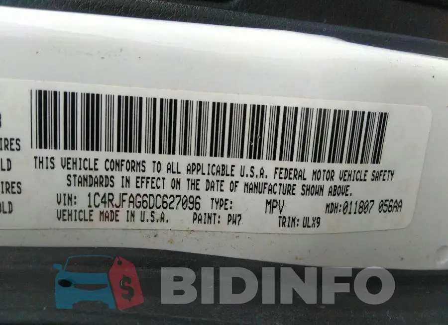 1C4RJFAG6DC627096 Photo# 9