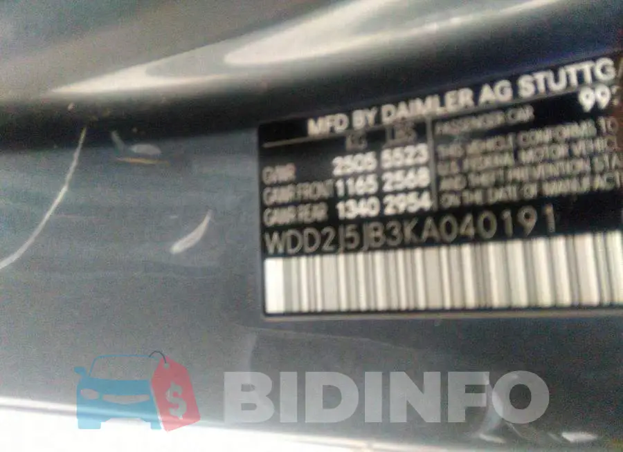 WDD2J5JB3KA040191 Photo# 9