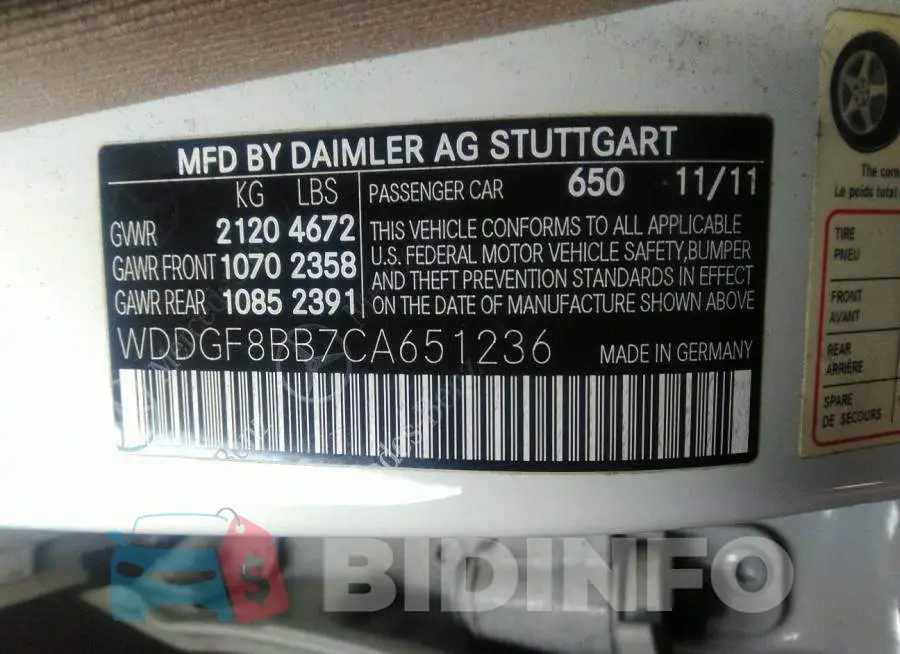 WDDGF8BB7CA651236 Photo# 9