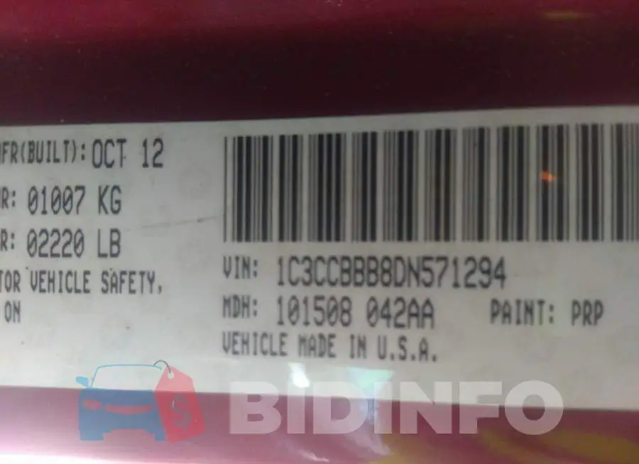 1C3CCBBB8DN571294 Photo# 9