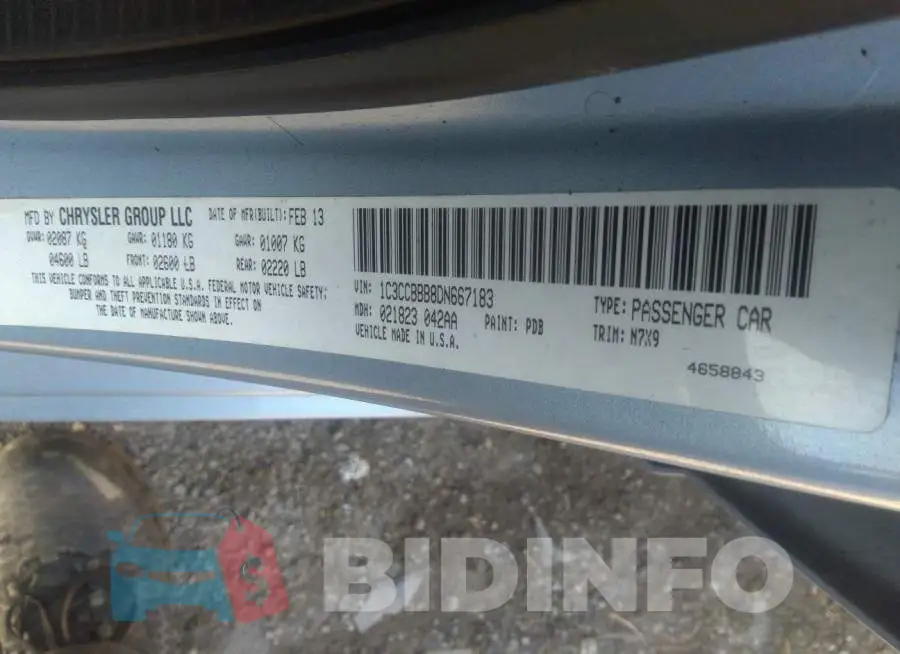 1C3CCBBB8DN667183 Photo# 9