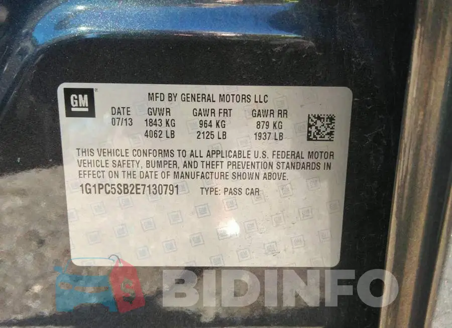 1G1PC5SB2E7130791 Photo# 9
