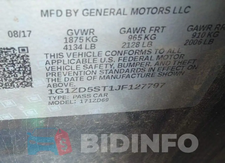 1G1ZD5ST1JF127797 Photo# 9