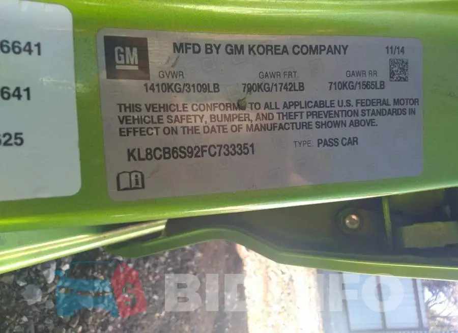 KL8CB6S92FC733351 Photo# 9