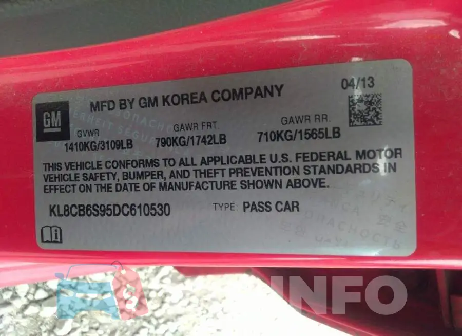 KL8CB6S95DC610530 Photo# 9