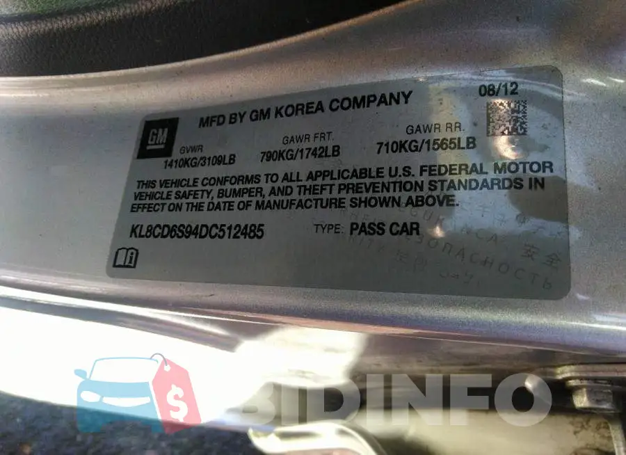 KL8CD6S94DC512485 Photo# 9