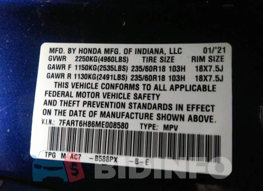 7FART6H86ME008580 Photo# 9