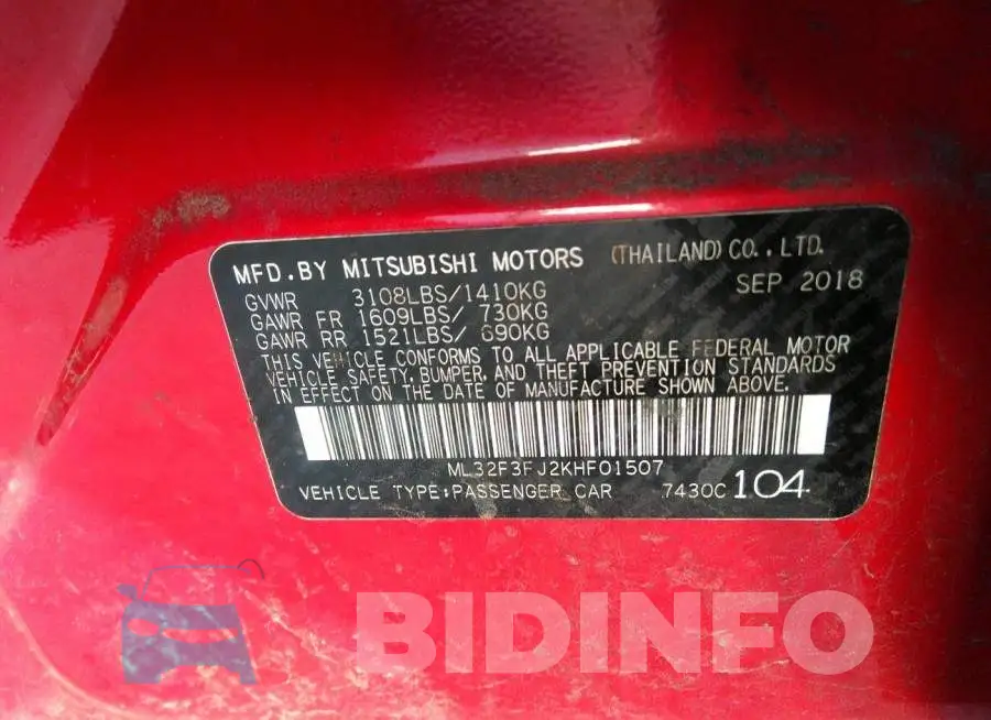 ML32F3FJ2KHF01507 Photo# 9