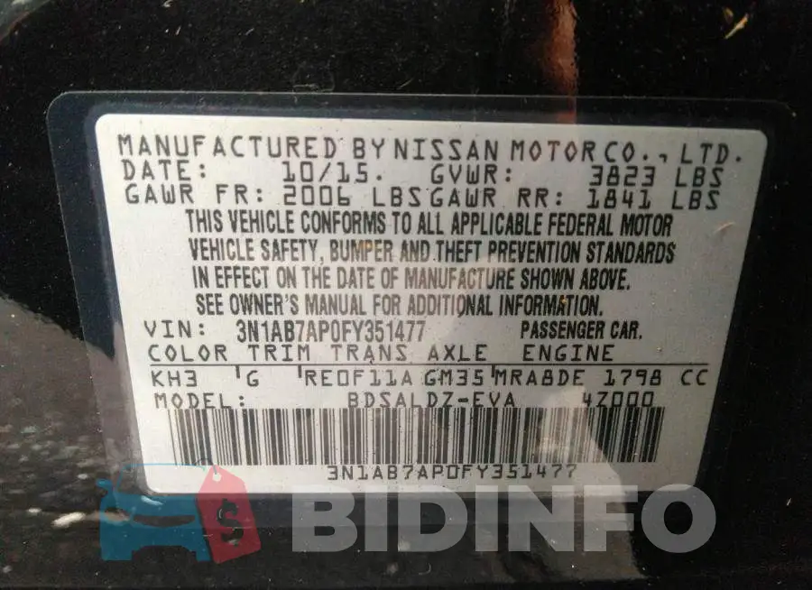 3N1AB7AP0FY351477 Photo# 9