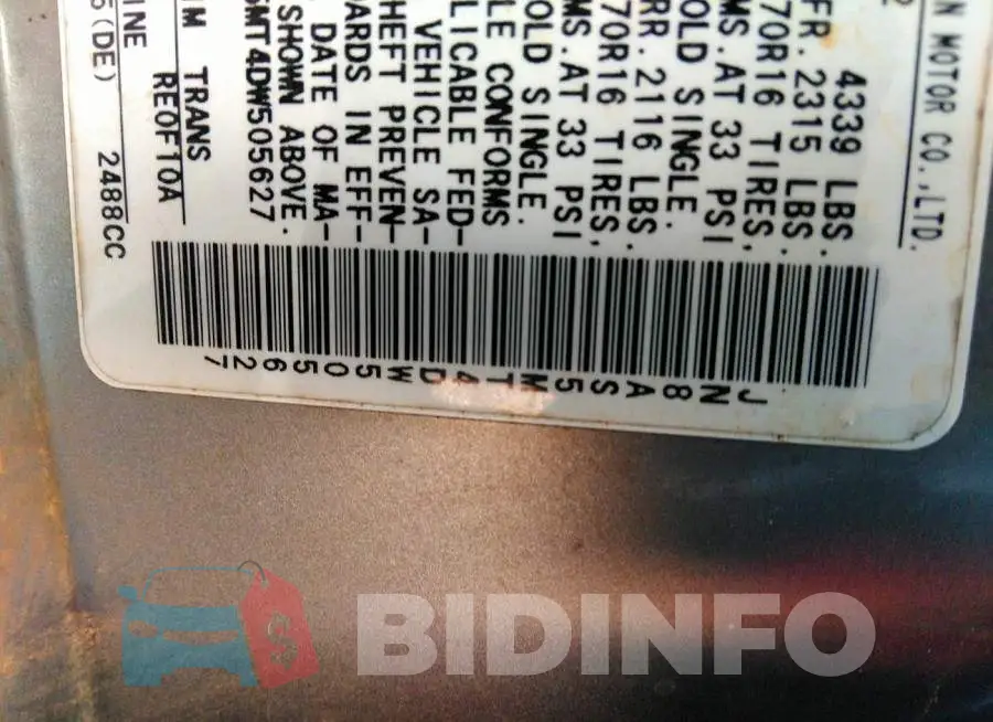 JN8AS5MT4DW505627 Photo# 9