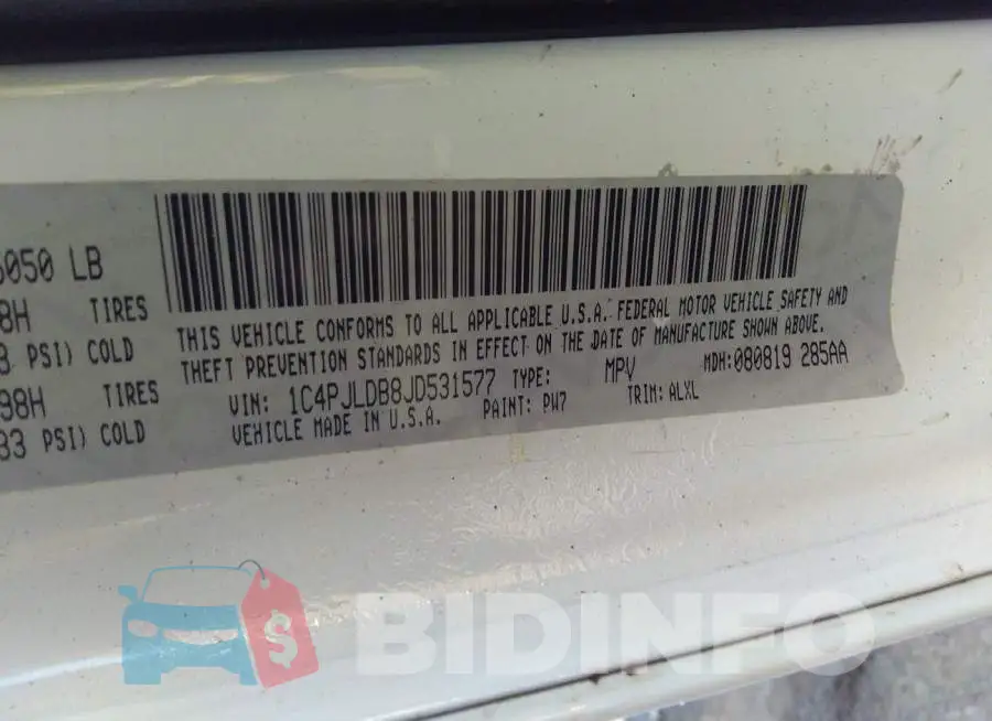 1C4PJLDB8JD531577 Photo# 9
