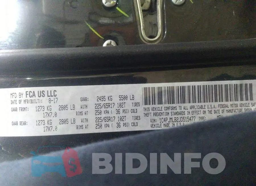 1C4PJMLB2JD515477 Photo# 9