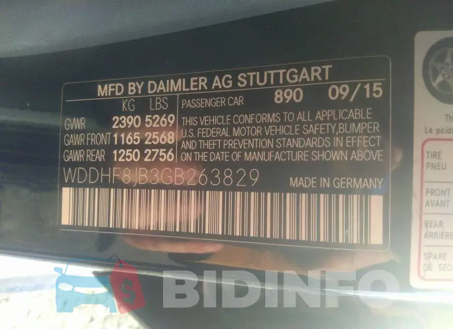 WDDHF8JB3GB263829 Photo# 9