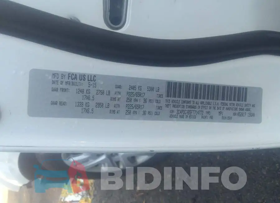 3C4PDCAB5FT714772 Photo# 9