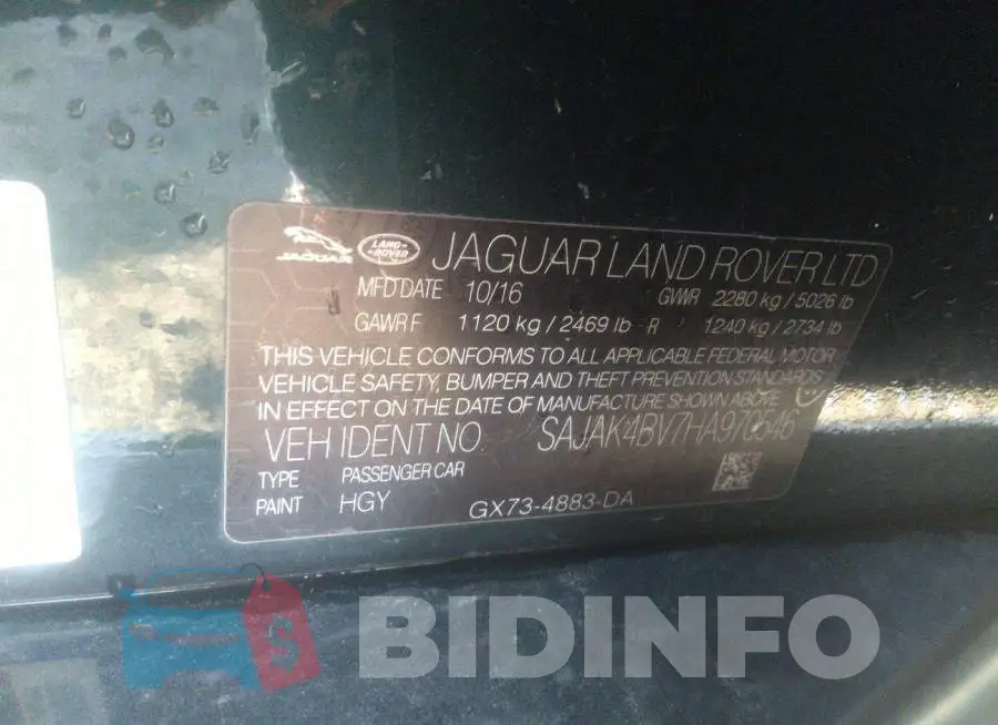 SAJAK4BV7HA970546 Photo# 9