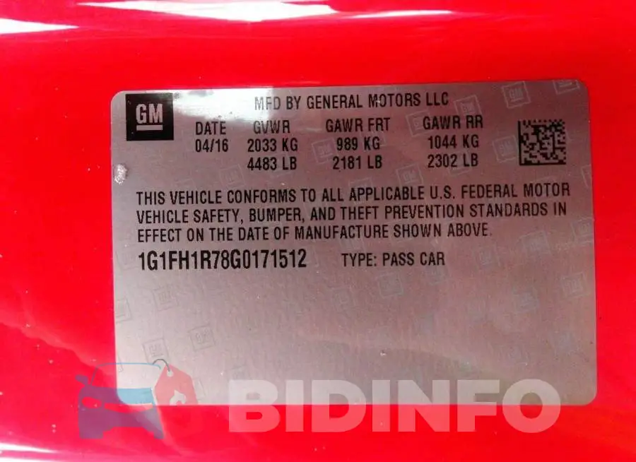 1G1FH1R78G0171512 Photo# 9