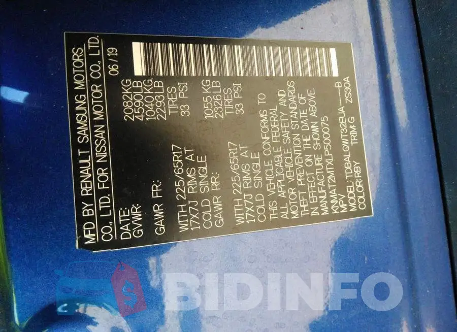 KNMAT2MTXLP500075 Photo# 9