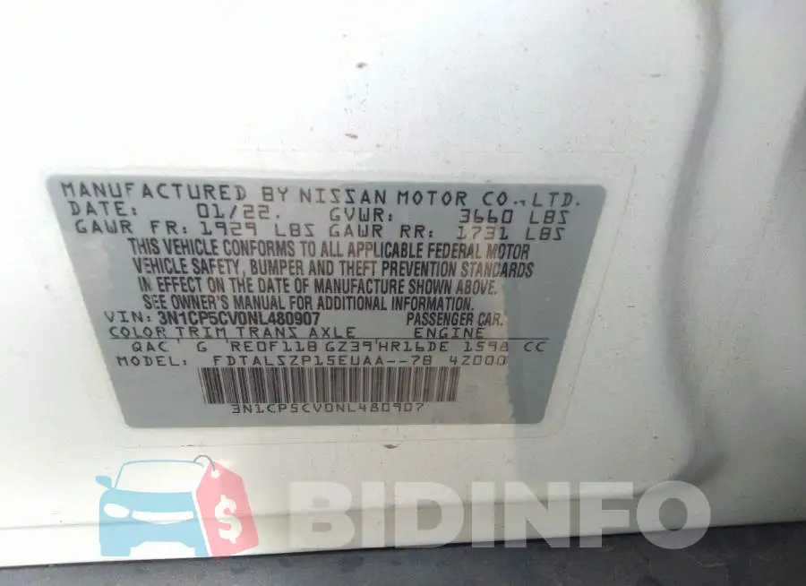 3N1CP5CV0NL480907 Photo# 9