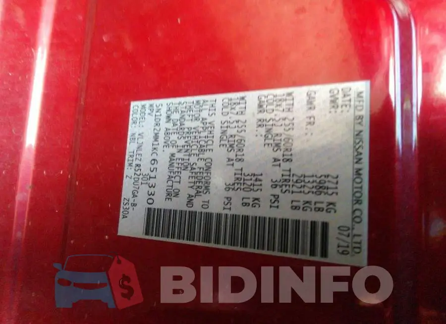 5N1DR2MM1KC651330 Photo# 9