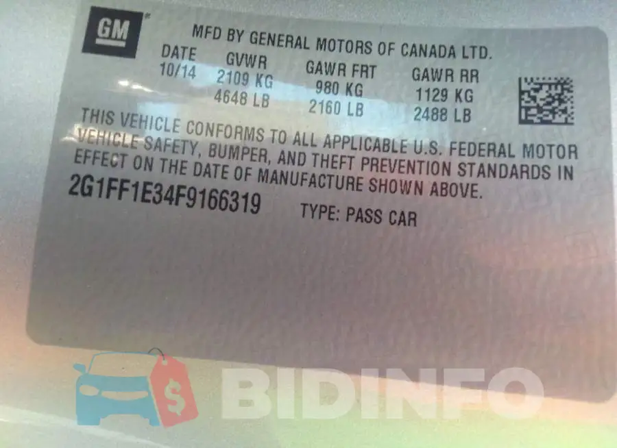 2G1FF1E34F9166319 Photo# 9