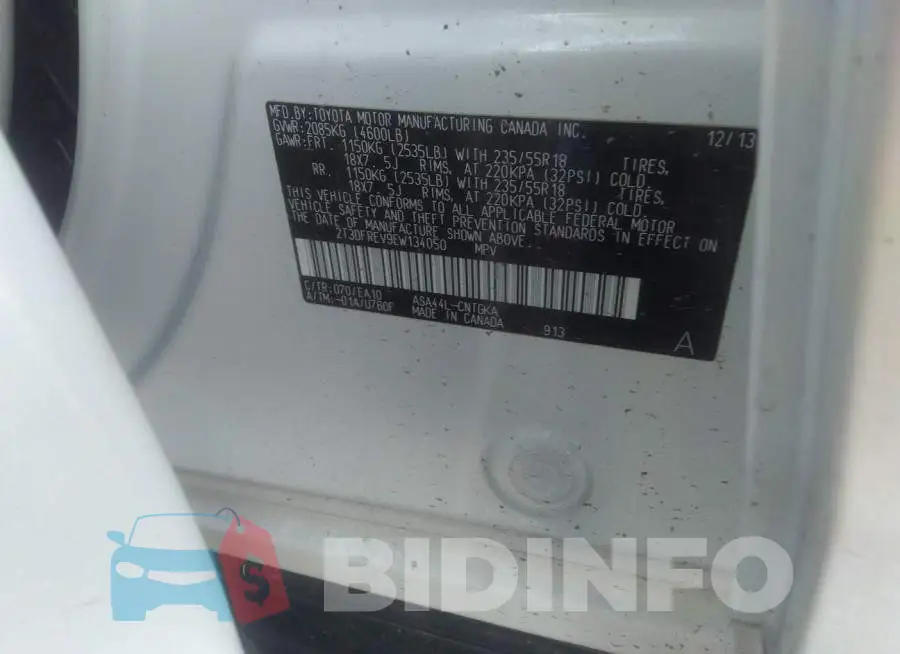 2T3DFREV9EW134050 Photo# 9