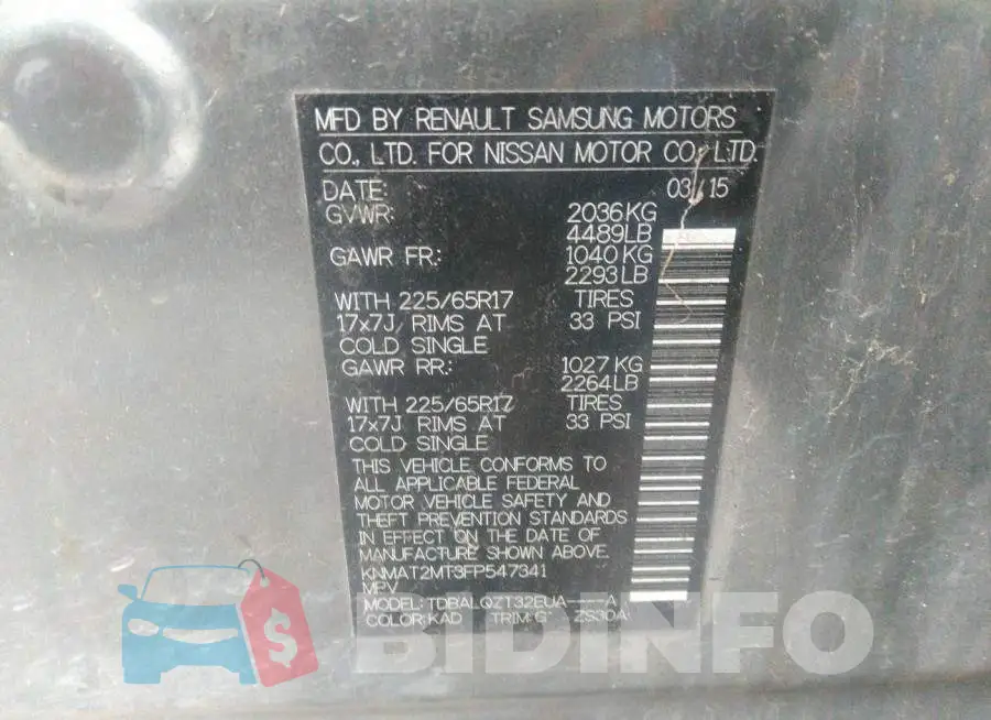 KNMAT2MT3FP547341 Photo# 9