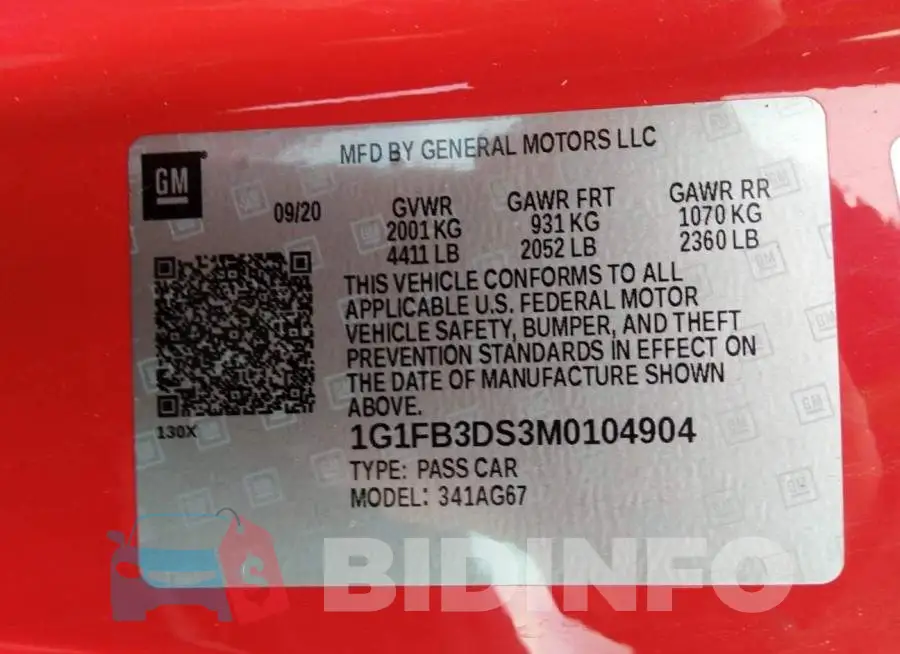 1G1FB3DS3M0104904 Photo# 9