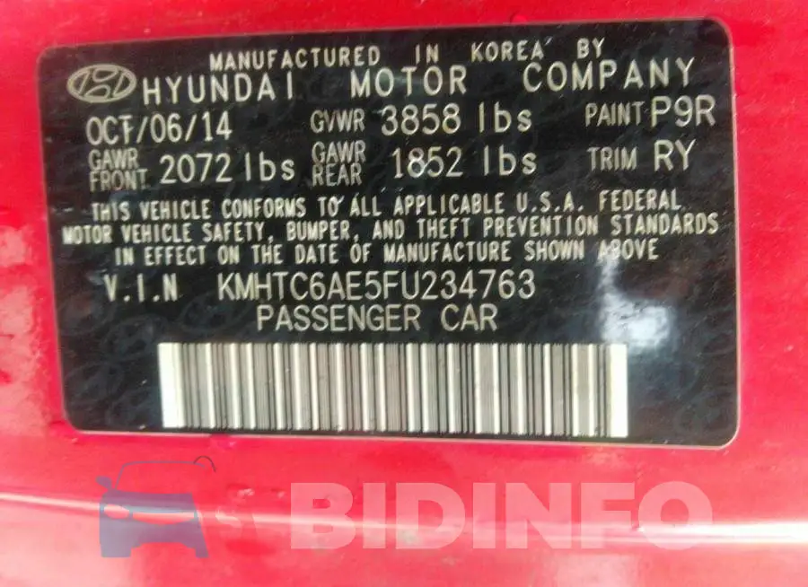 KMHTC6AE5FU234763 Photo# 9