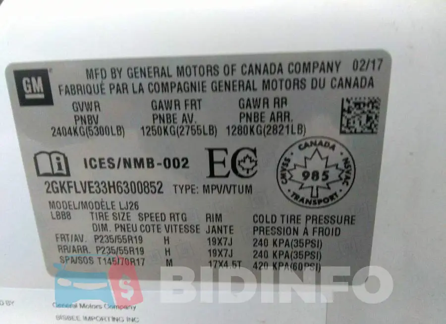 2GKFLVE33H6300852 Photo# 9