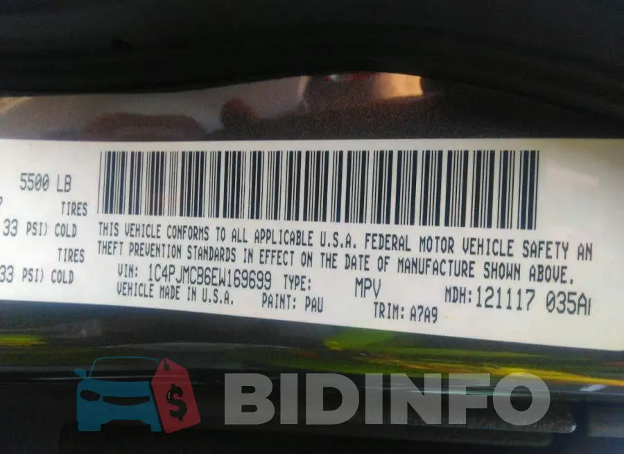 1C4PJMCB6EW169699 Photo# 9