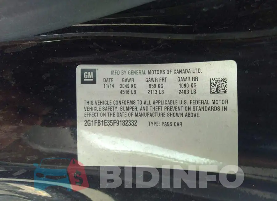 2G1FB1E35F9182332 Photo# 9
