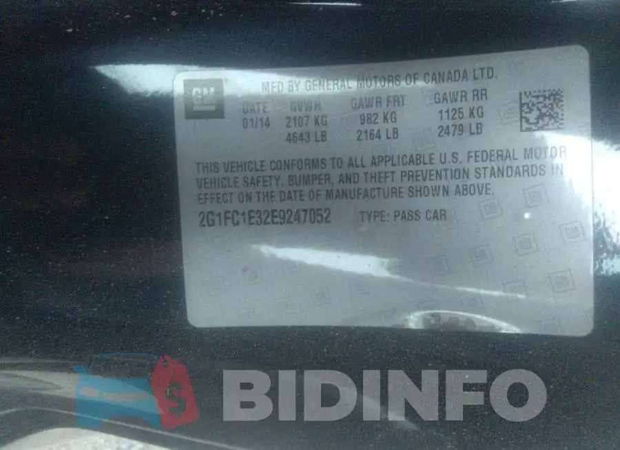 2G1FC1E32E9247052 Photo# 9