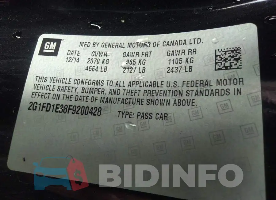 2G1FD1E38F9200428 Photo# 9