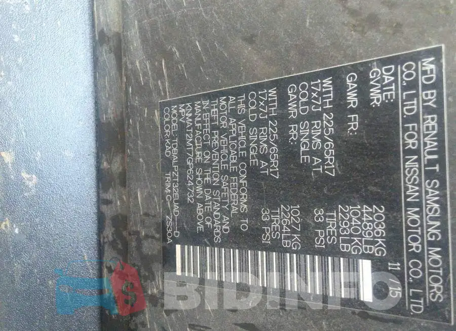 KNMAT2MT7GP624732 Photo# 9