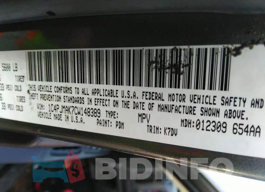 1C4PJMAK7CW148389 Photo# 9