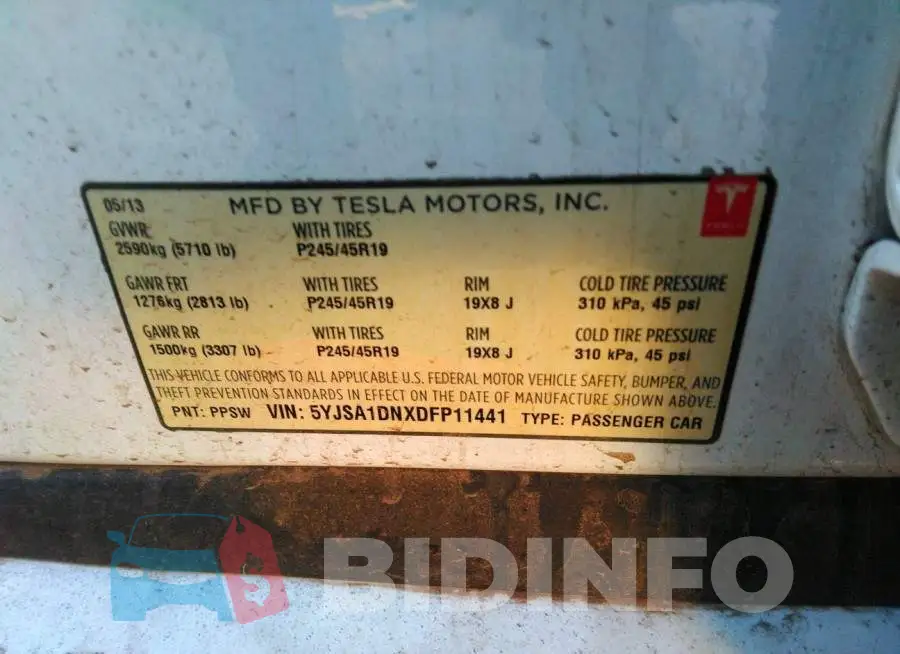 5YJSA1DNXDFP11441 Photo# 9