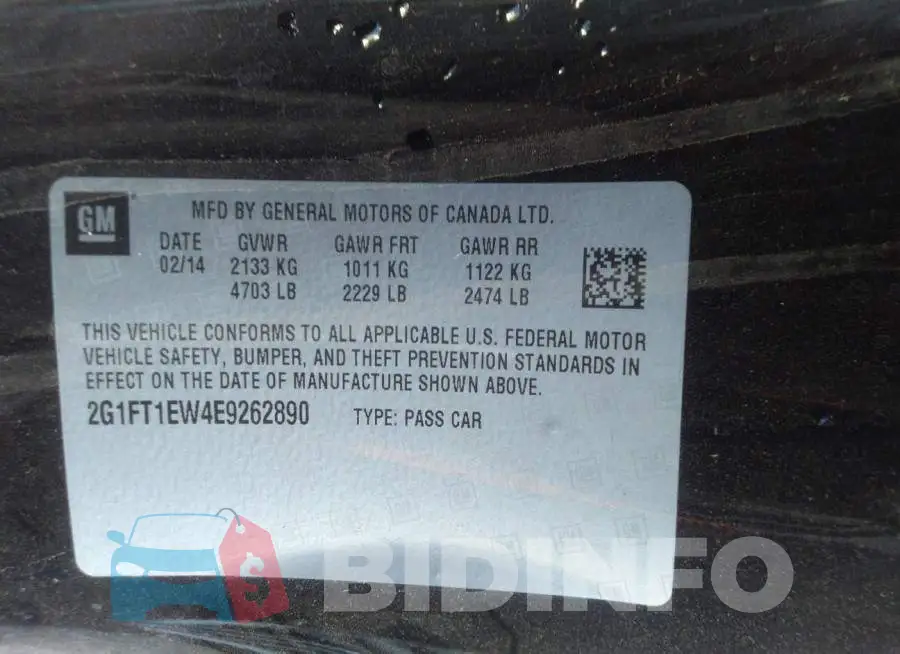 2G1FT1EW4E9262890 Photo# 9