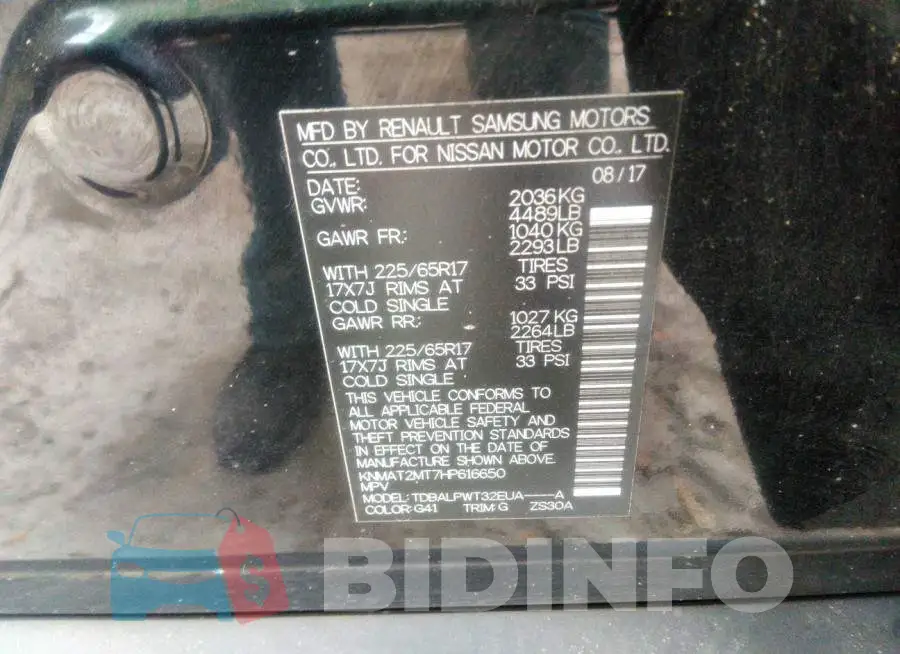 KNMAT2MT7HP616650 Photo# 9