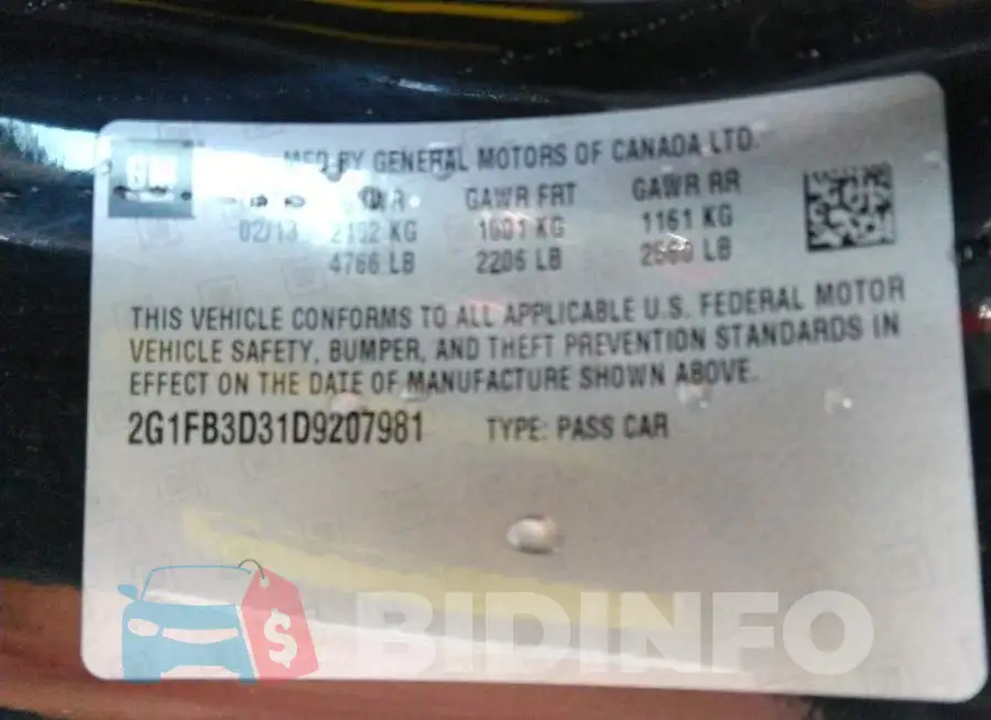 2G1FB3D31D9207981 Photo# 9