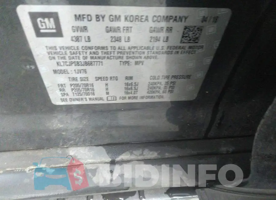 KL7CJPSB3JB687771 Photo# 9