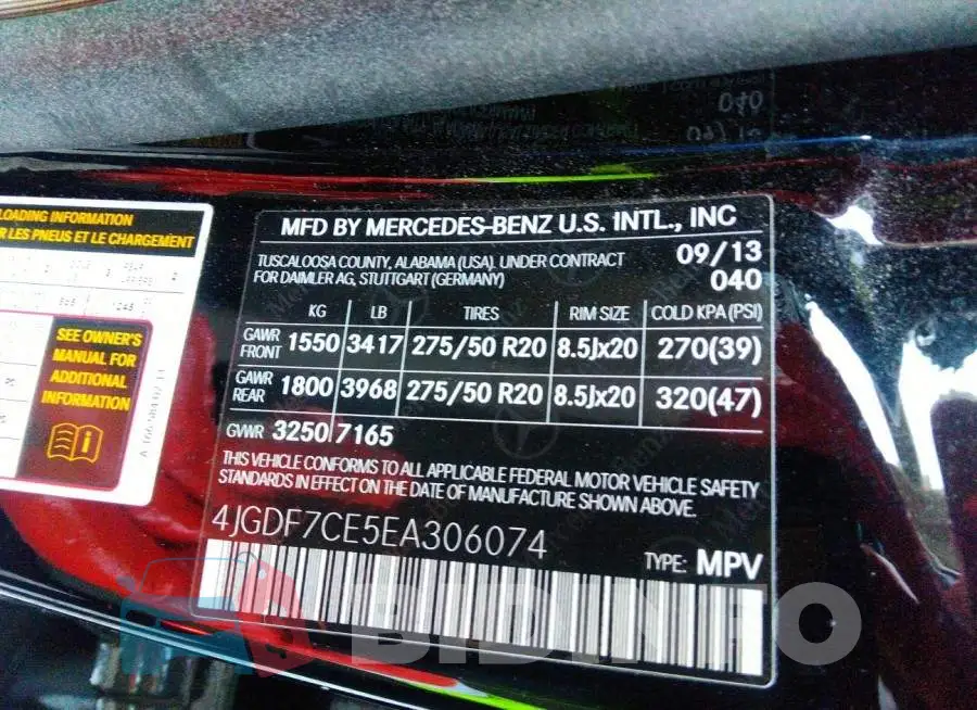 4JGDF7CE5EA306074 Photo# 9