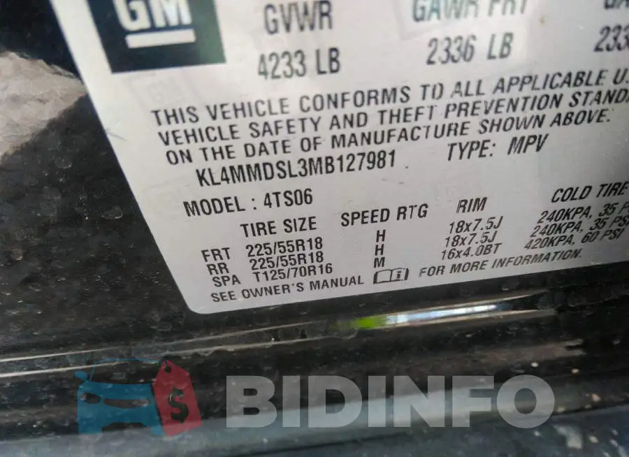 KL4MMDSL3MB127981 Photo# 9