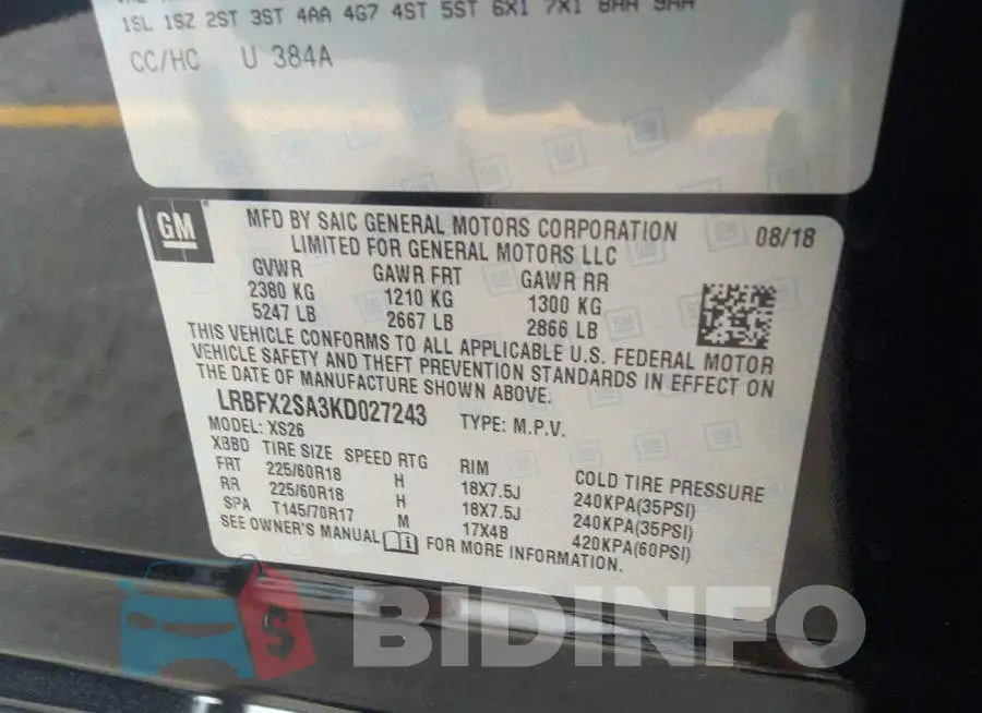 LRBFX2SA3KD027243 Photo# 9