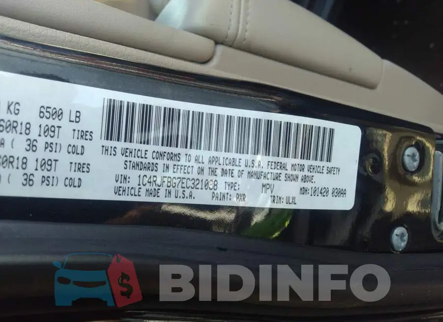 1C4RJFBG7EC321038 Photo# 9