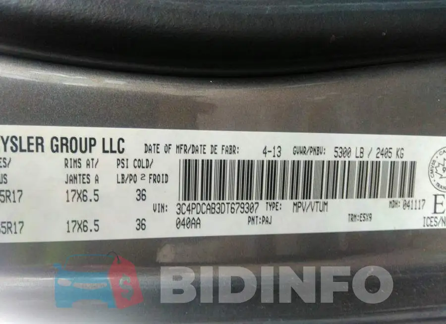 3C4PDCAB3DT679307 Photo# 9