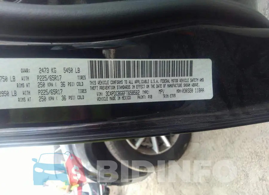 3C4PDCBG6FT658562 Photo# 9