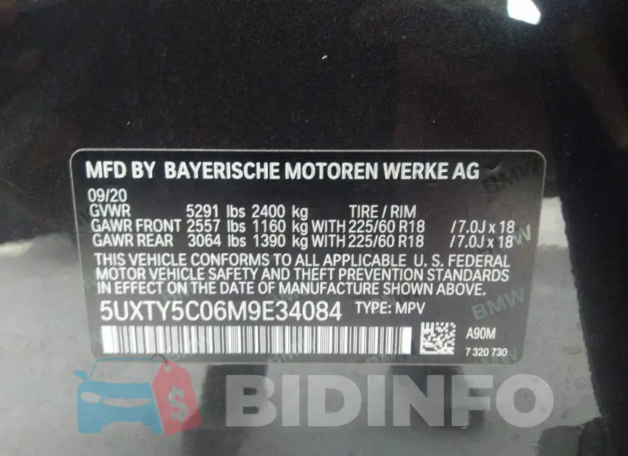 5UXTY5C06M9E34084 Photo# 9
