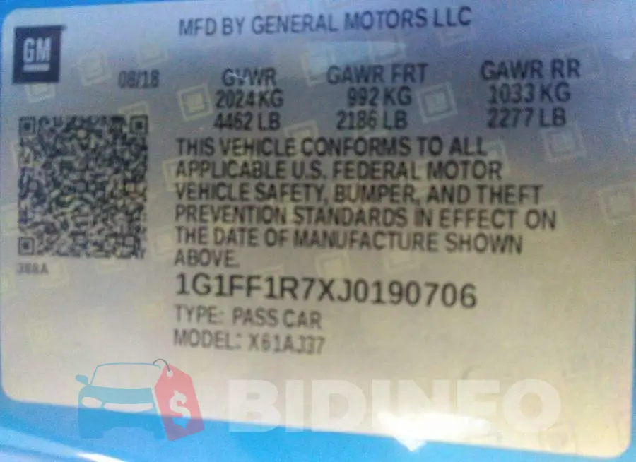 1G1FF1R7XJ0190706 Photo# 9