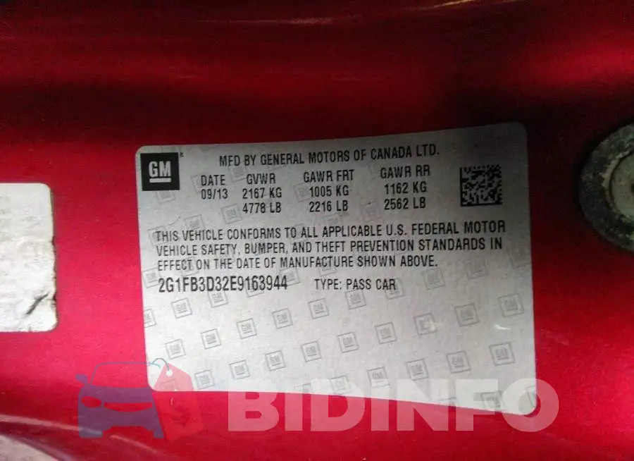 2G1FB3D32E9163944 Photo# 9