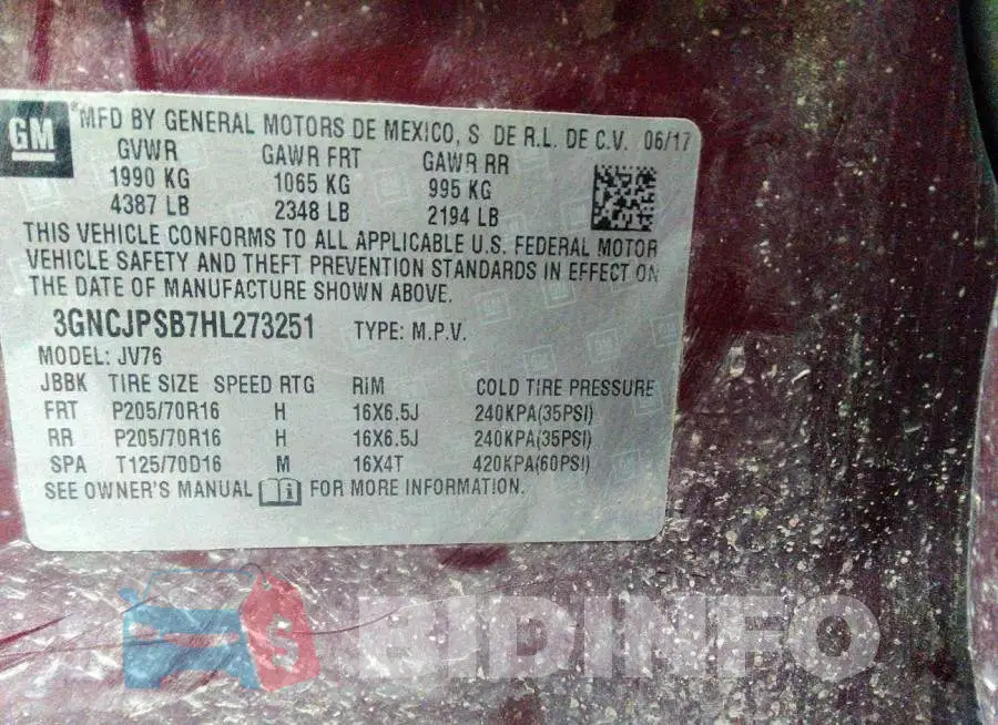 3GNCJPSB7HL273251 Photo# 9